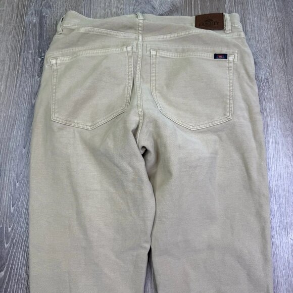 Faherty Mens Beige Denim Stretch Twill Preppy Casual Straight Leg Jeans Size 31 - Picture 4 of 16